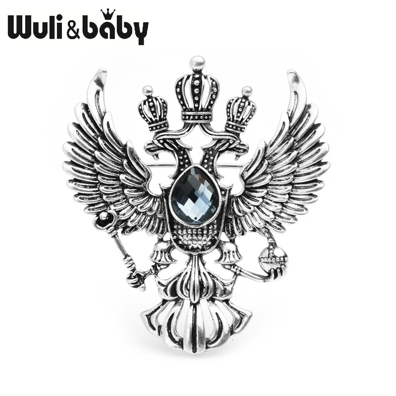 Wuli & baby винтажный Орел значок брошь на булавке для женщин и мужчин металлическая