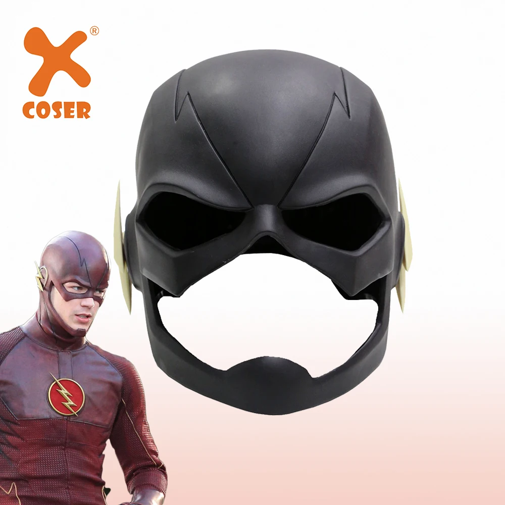 ТВ костюм с маской XCOSER Flash аксессуар для Хэллоуина косплея черная маска лица