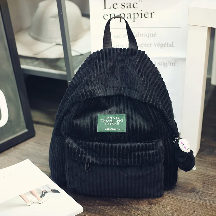 Женский школьный рюкзак WEIXIER вельветовый для подростков LW-02 2019 | Багаж и сумки