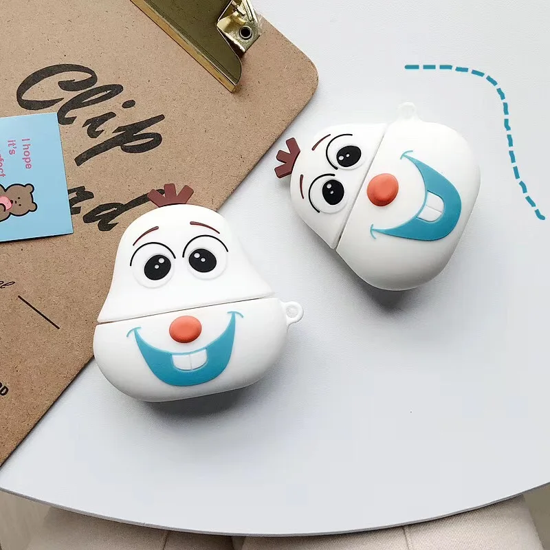 Disney cartoon snow and ice snow snow treasure airplanes  case for 1 / 2 generation Bluetooth headset suitable for gift giving