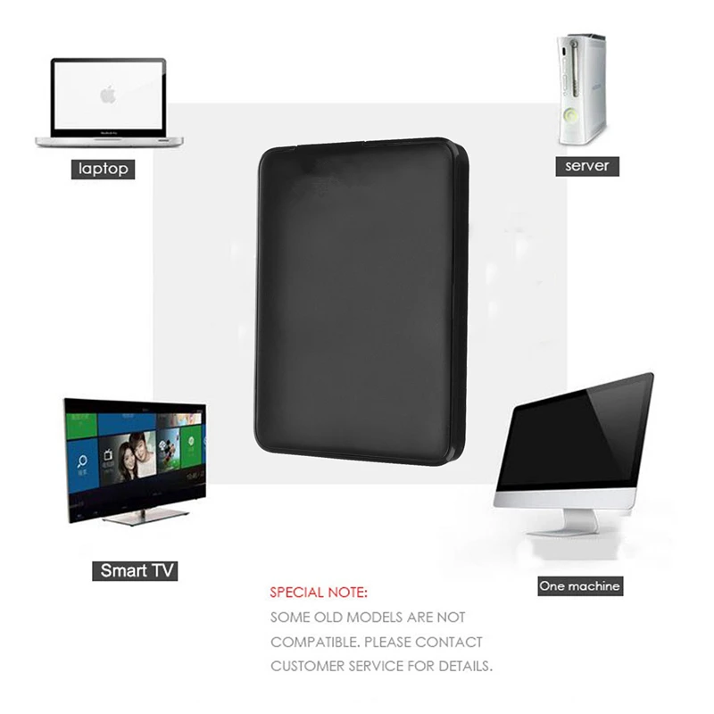 Портативный внешний жесткий диск USB 3 0 1 ТБ 2 HDD HD для ноутбука/Mac | Компьютеры и офис