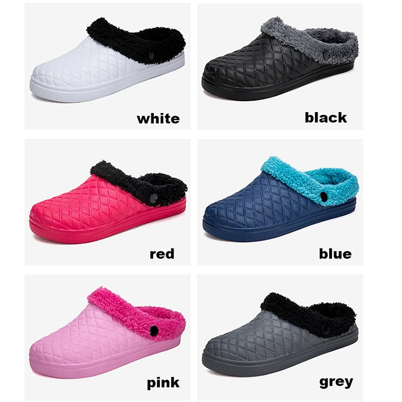 Пуловеры для мужчин и женщин зимние пушистые теплые меховые тапочки