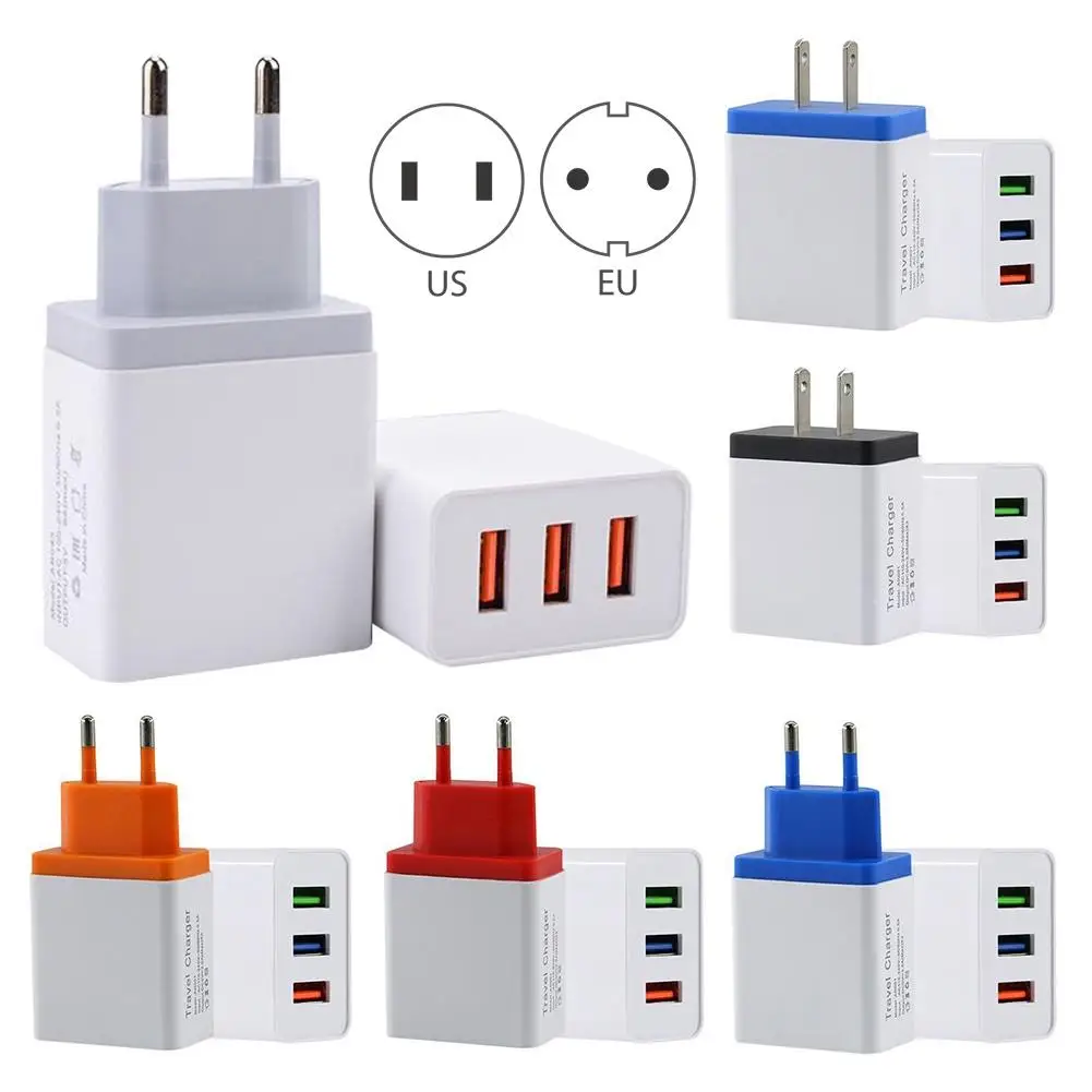 Горячая Распродажа Быстрая зарядка 5 в 3 А USB порты домашнее дорожное настенное