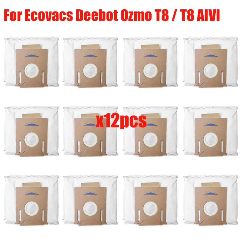 Dust Bags For Ecovacs Deebot Ozmo T8 T8 AIVI Vacuum Cleaner Robot Parts High Capacity Leakproof Dust Bag Replacement Accessories