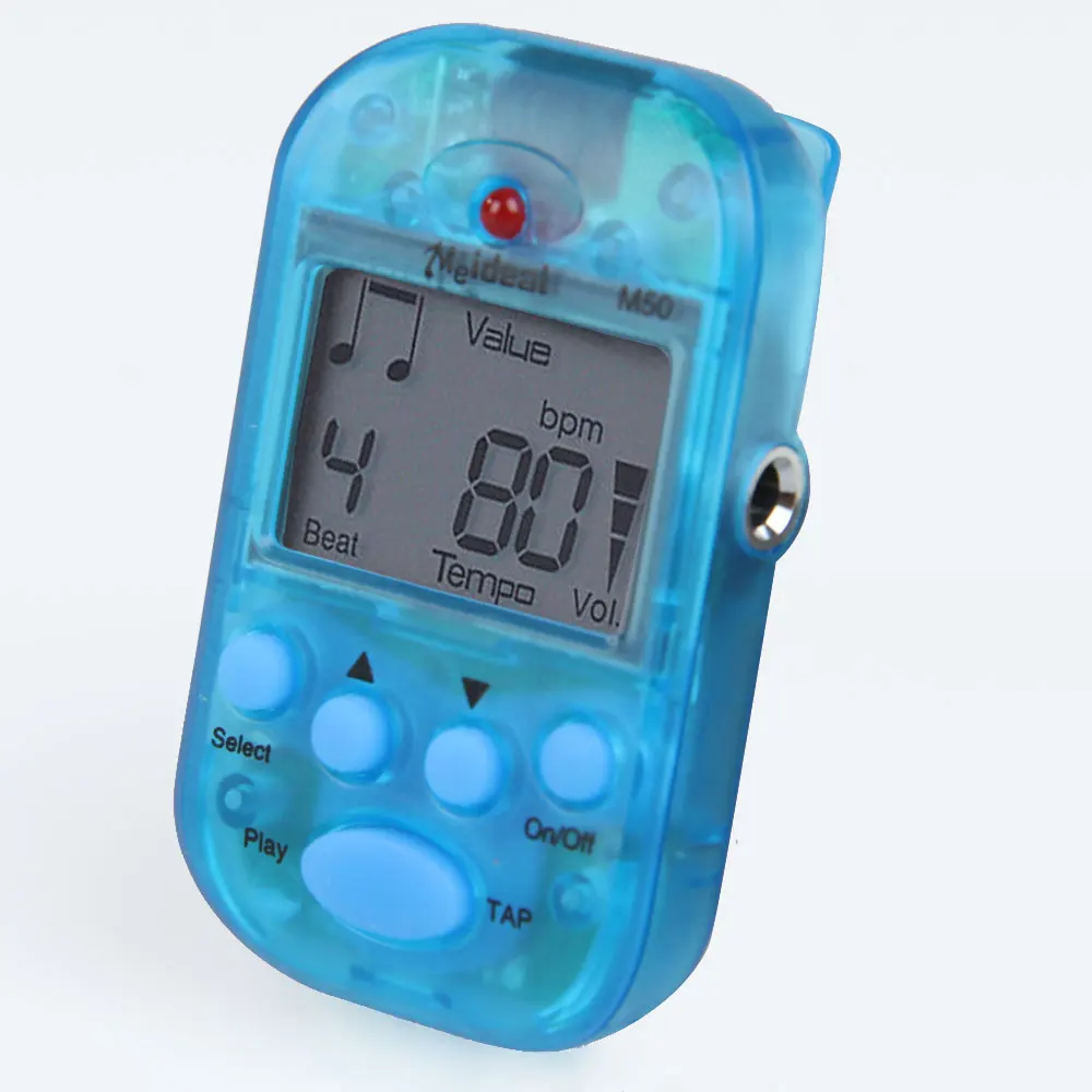 

Mini Professional Metronome w/LED Indicator LCD Screen Clip-on Digital Tuner Metronome for Guitar Piano Violin Volume Adjustable