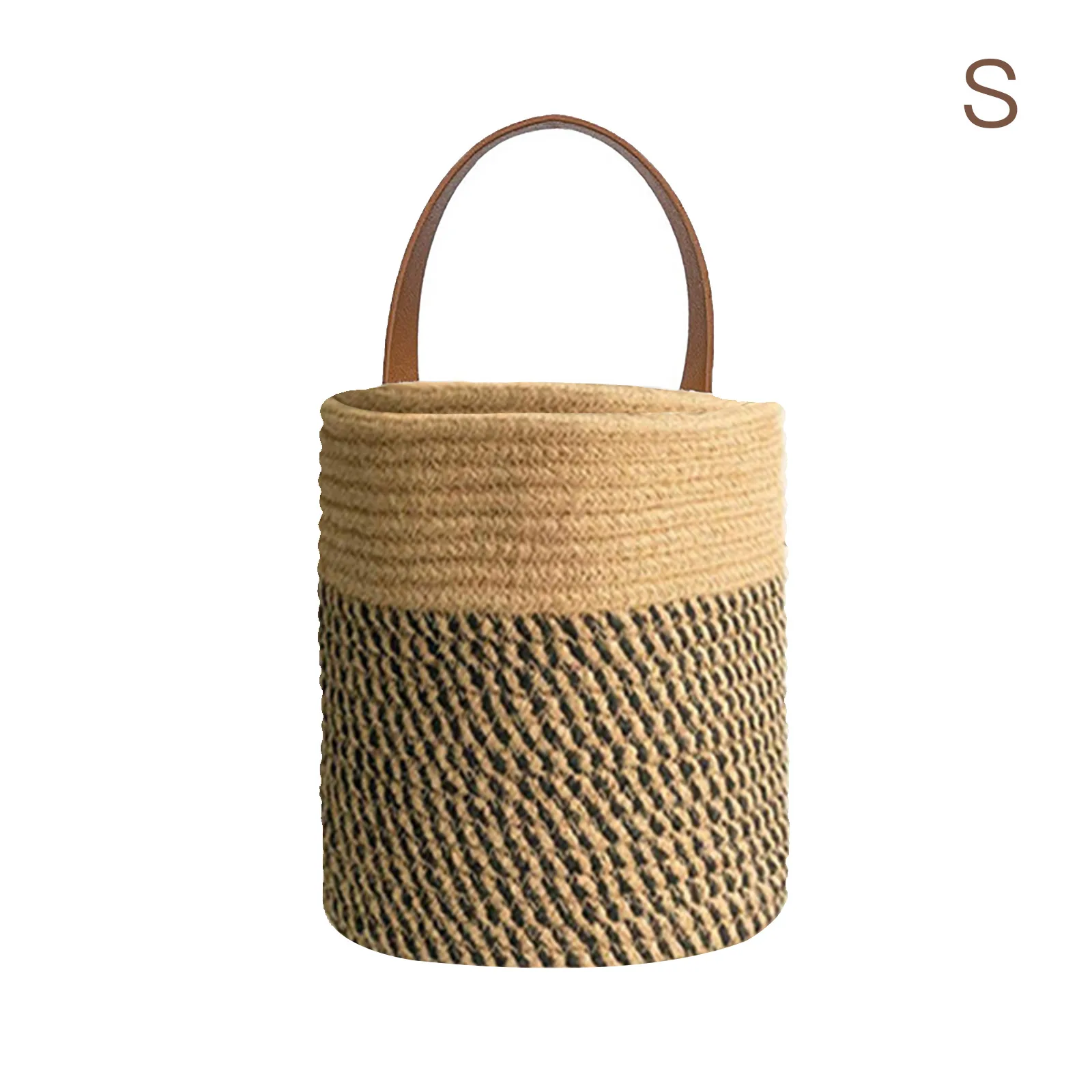 

Cotton Hanging Rope Wall Basket Baskets Artificial Flower White Pure Handmade Belt Single Plant Chlorophytum