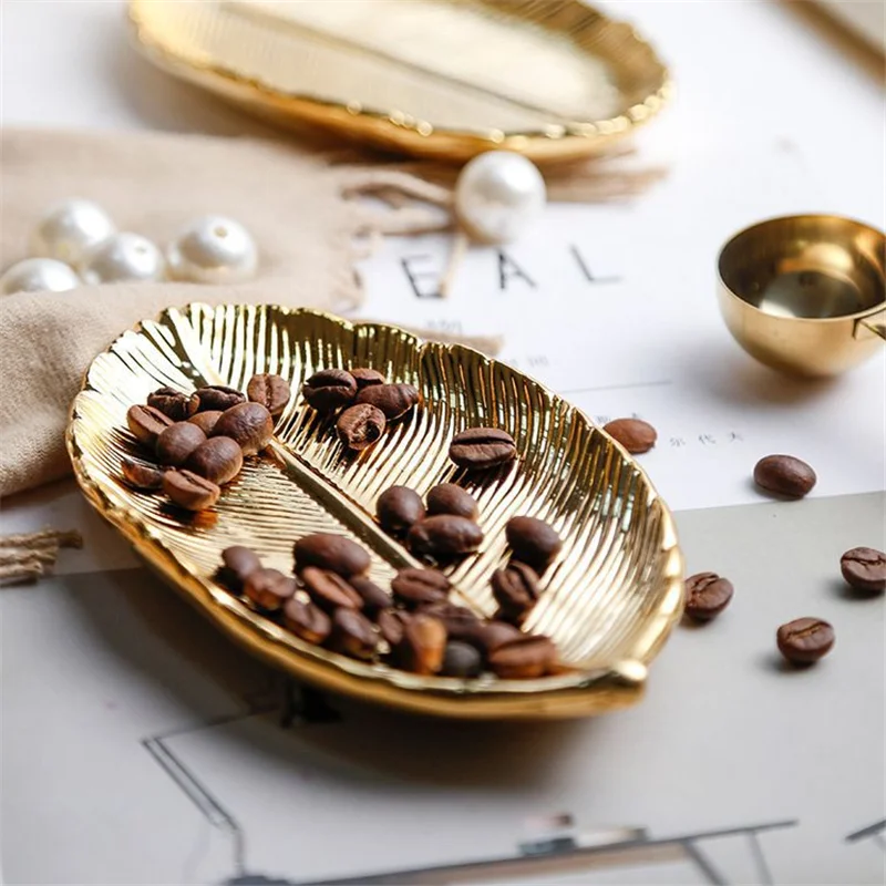 Керамическая подставка для хранения в виде листьев Минималистичная