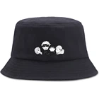 Панама в стиле японского аниме для мужчин и женщин, шляпа в стиле Харадзюку для рыбалки, рыбалки, шапка в стиле хип-хоп от солнца