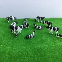 50pcs 187 ho scale model cows miniature farm animal model cow for model railway layout different different postures
