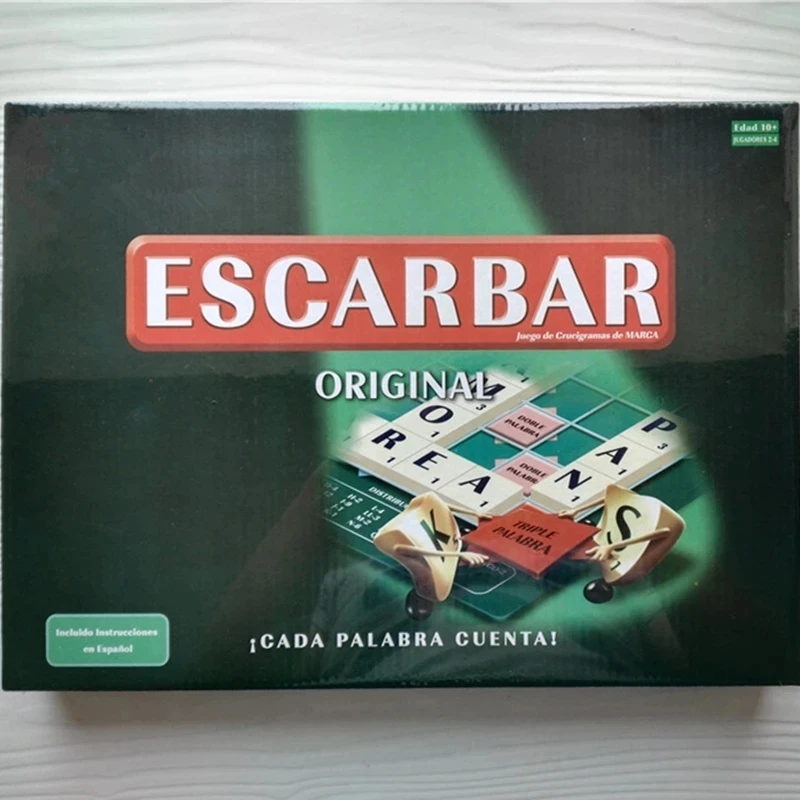 

5 Languages Quality Scrabble Games English French Spanish Russian Arabic Spelling Learning Puzzles Kids Gifts Table Jigsaw Toys