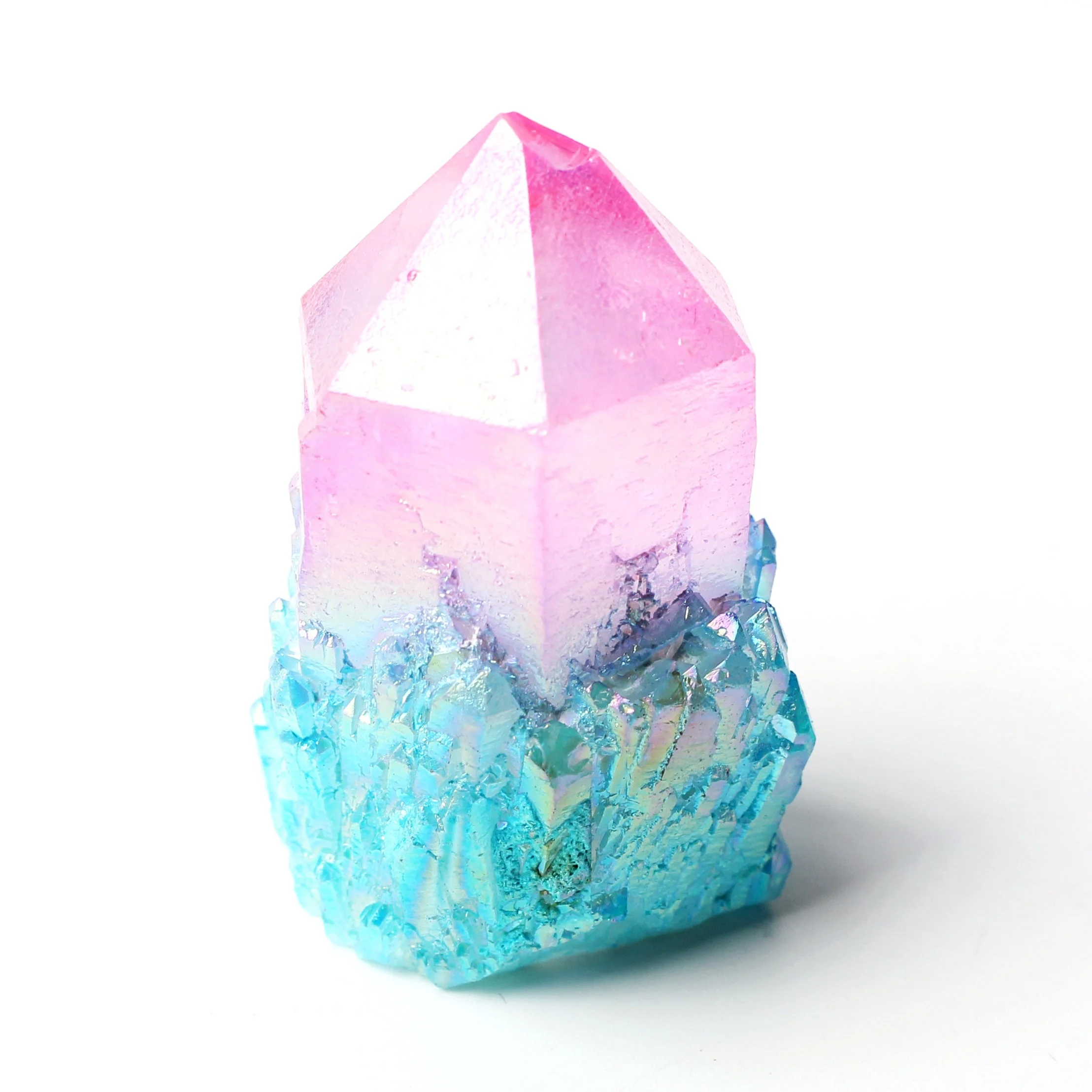 1 шт. Гальванизированный цвет ананас Кристалл кварц кластер яркий кулон точечный