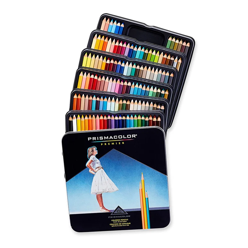 

Оригинальный цветной карандаш Prisma 48 72 132 150 цвета s Premier масляный цветной карандаш Карандаш для рисования скетчей