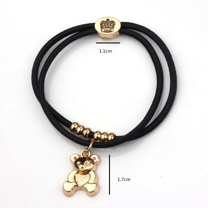 Женский браслет с розой сердцем слоном лисой ключом медведем цветком