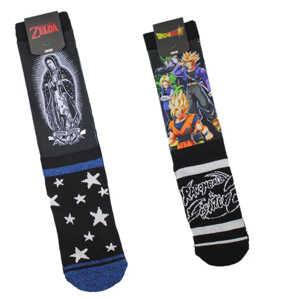

Hot Sale Anime Movie Cool Socks Man Crazy Cartoon Movies Anime Novelty Socks Knee-High Hip Hop Unisex Creative Skateboa Socks