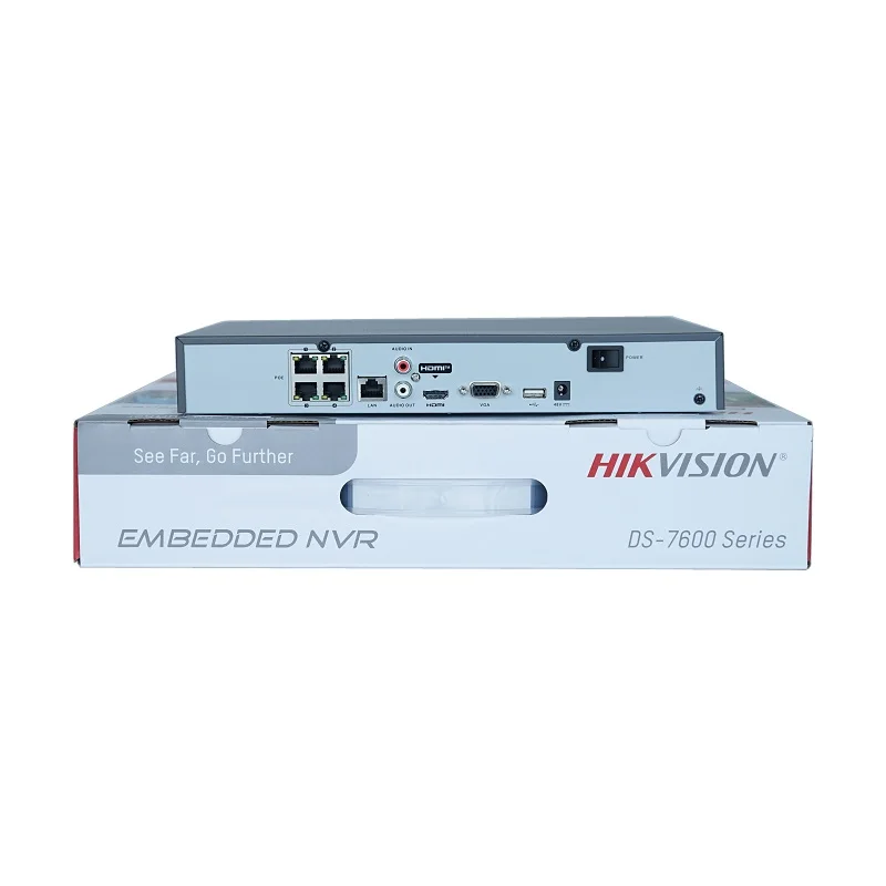 Сетевой видеорегистратор Hikvision 4K H.265 PoE DS-7604NI-K1/4P/8P для IP-камеры системы