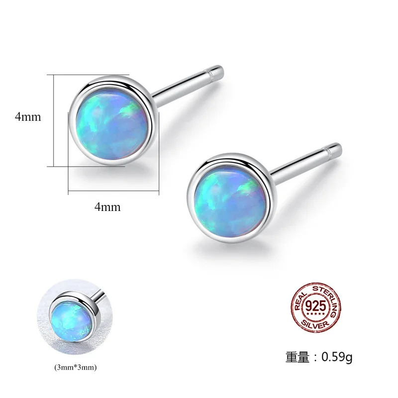 

Hot Sale S925 Sterling Silver Earrings Simple Round Earrings for Women Stud Earrings Fashion Jewelry 2021