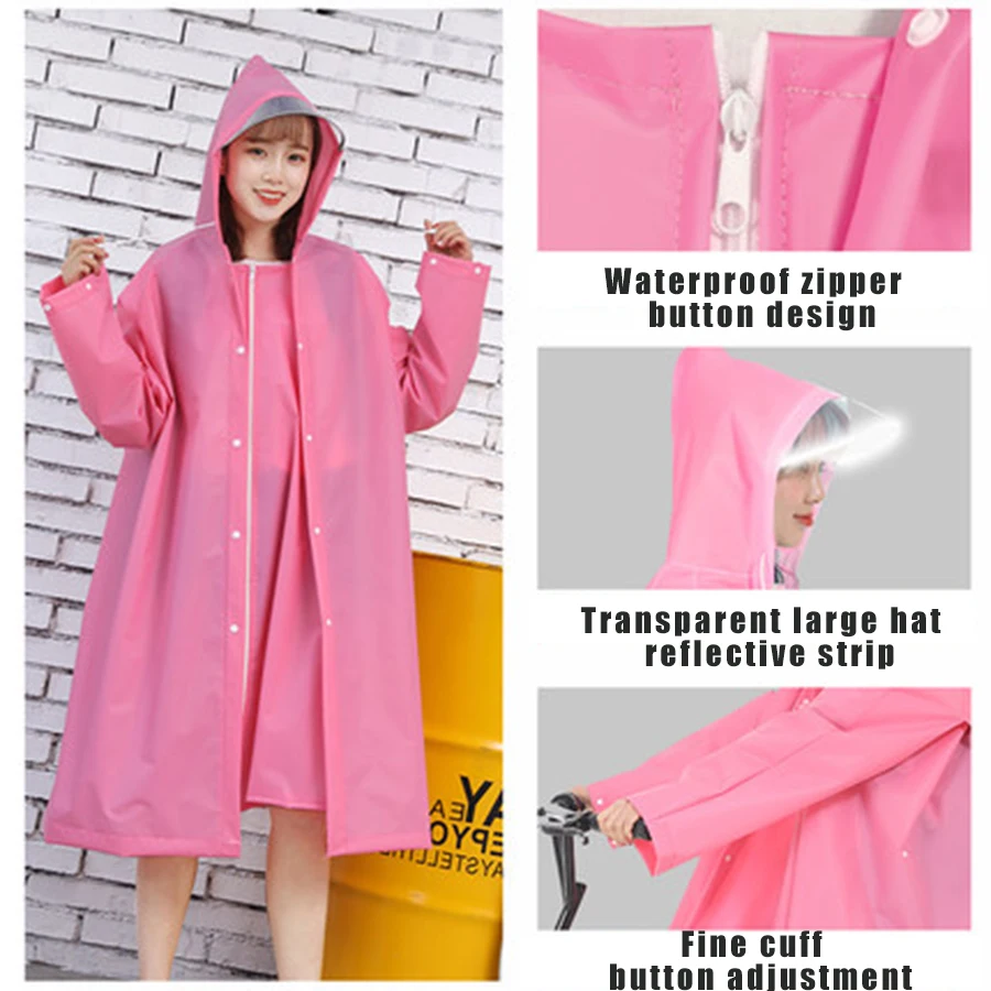 Outdoor Rain Coat Yellow Waterproof Women Ladies Long Bicycle Clear Motorcycle Poncho Raincoat Kids Men Pvc Overall 60A0218 | Дом и сад