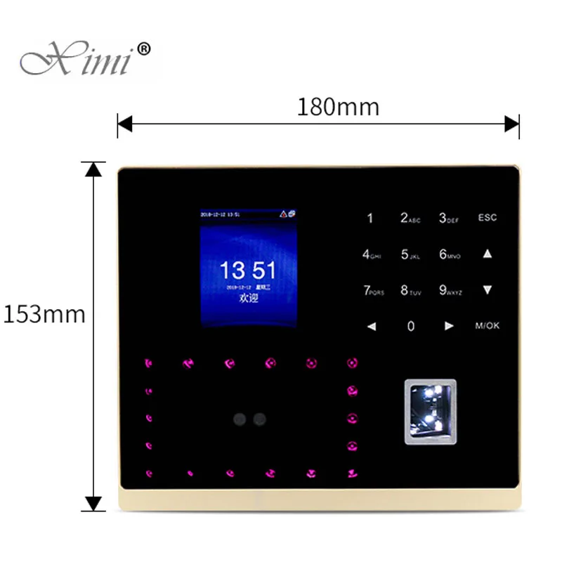 Биометрическая система распознавания лица и времени посещаемости GM500 TCP/IP