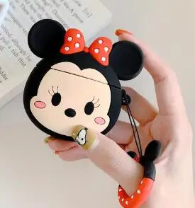 Для Airpods 2 Чехол милый мультфильм Пикачу наушники крышка для air pods чехол Bluetooth гарнитура Airpod Чехлы силиконовые Funda airpods - Цвет: 02