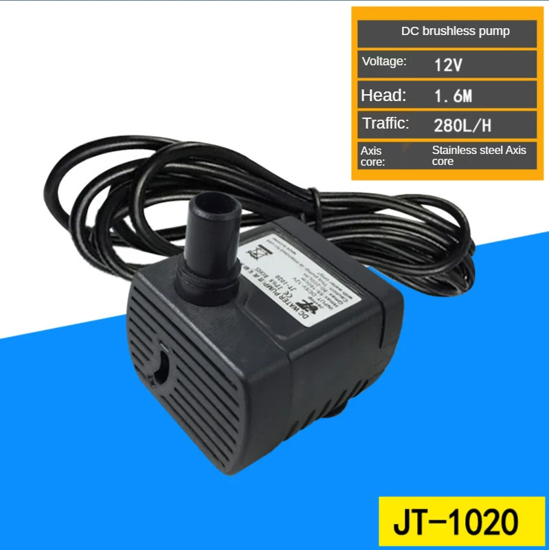 

High quality miniature DC5~12V 150~280L/h submersible water pump for diving