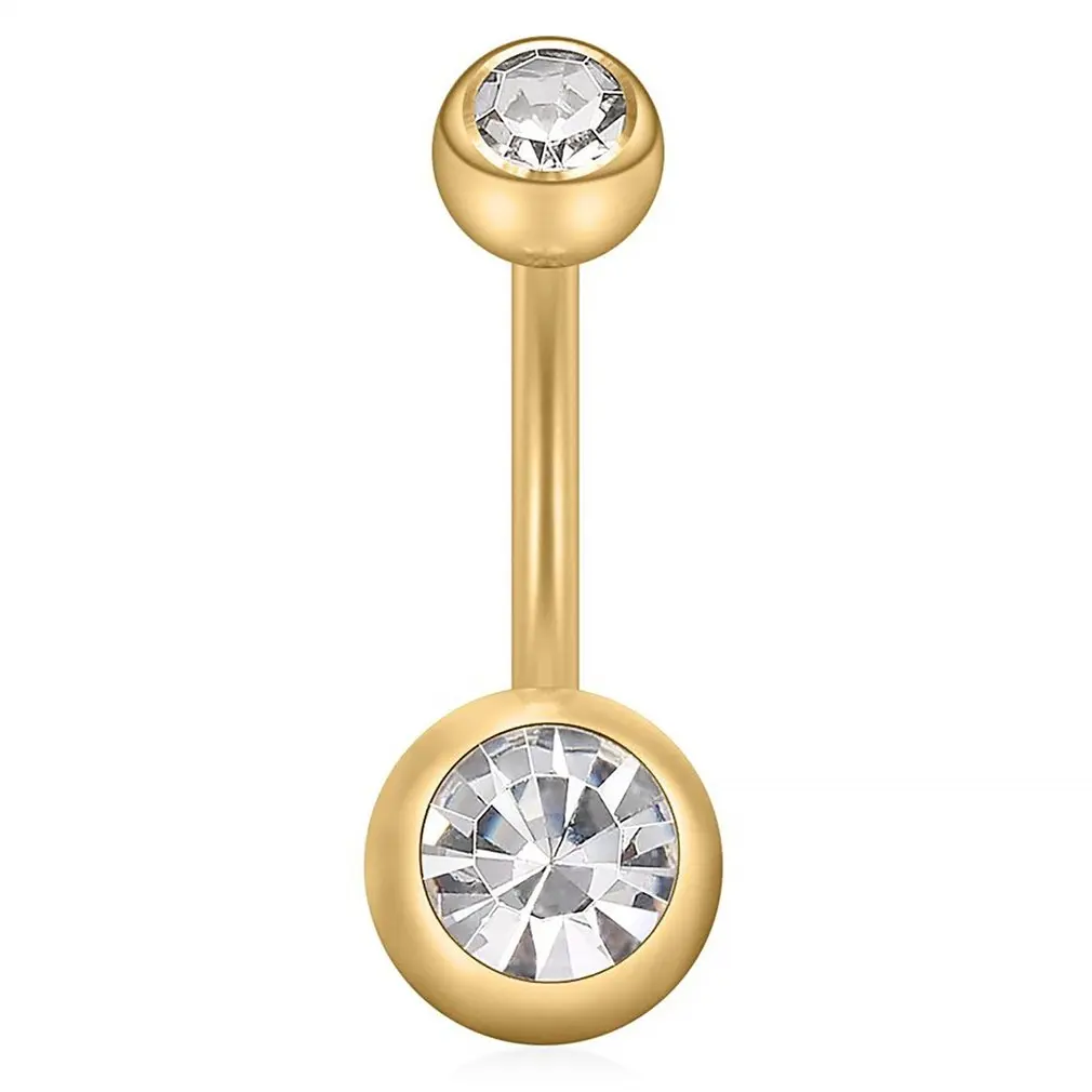 Уникальный Циркон пирсинг пупка хирургические кнопки кольца пирсинг-серьги для