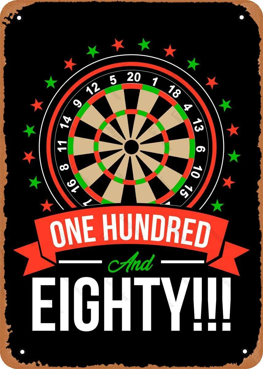 Играть в дартс металлический знак жестяная пластина винтажные металлические