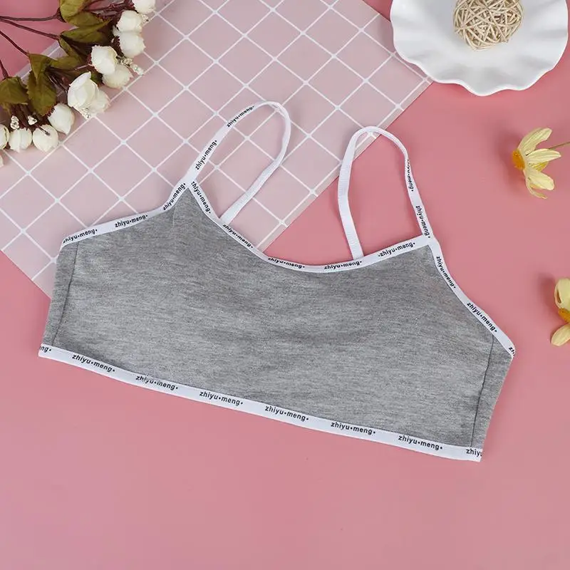 Модное подростковое нижнее белье для девочек топы с оборками на груди удобное