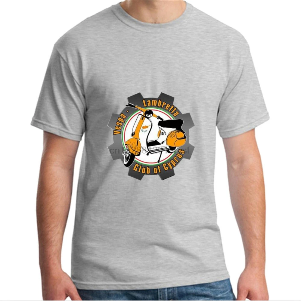 Vespa Rider Футболка мужская большая белая с коротким рукавом 2018 Мода на заказ XS-XXXL