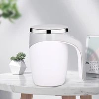 self stirring mug chocolate smart coffee insulated battery operated magnetic office gift stainless steel cocoa hot drink mixer