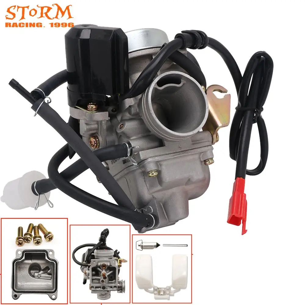 Универсальный Carburador 24 мм 4T для Yamaha GY6 110cc 125cc 150cc скутер PD24J CVK Карбюратор CARB ATV