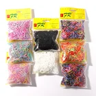 Резинки для волос Детские из ТПУ, разноцветные, 1000 шт., небольшие резиновые ленты