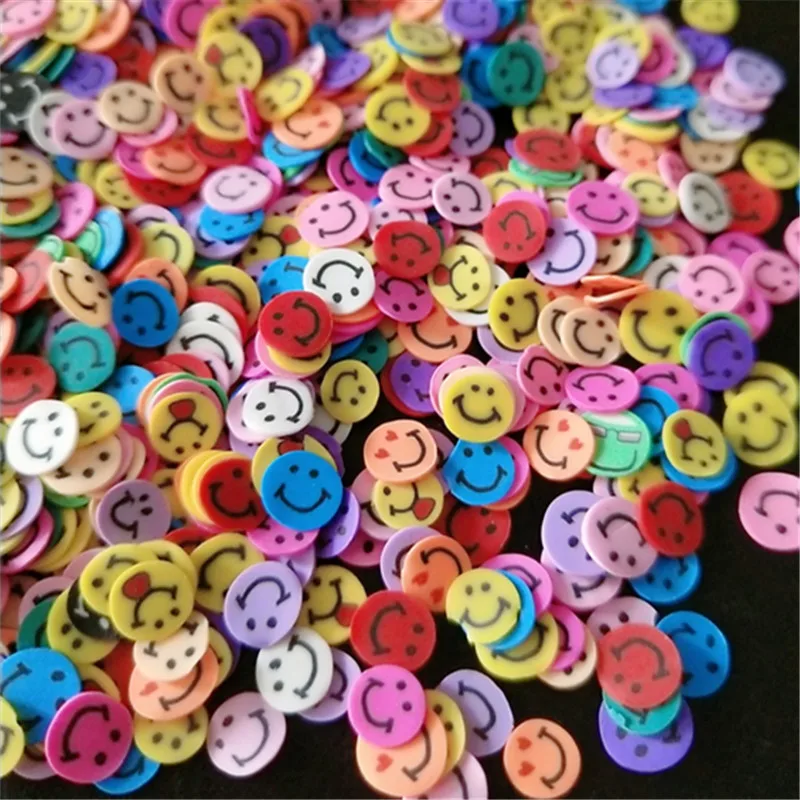 500/1000 шт. 5 мм Смешанные Цветочные глиняные бусины для украшения рукоделия плоский