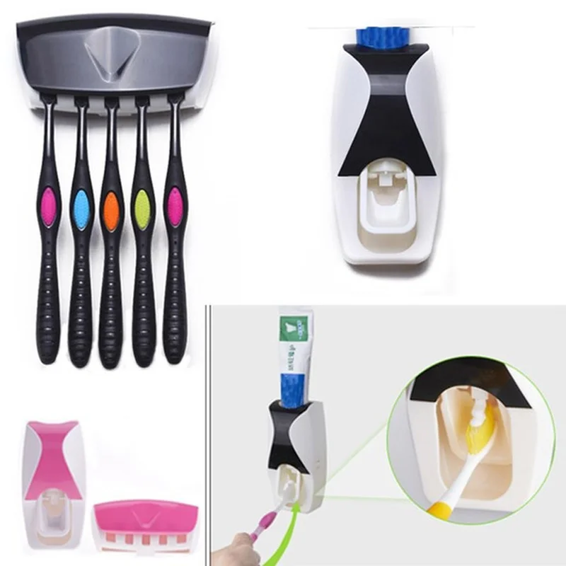 Новинка 1 Набор аксессуаров для ванной комнаты пластиковая зубная паста ленивых