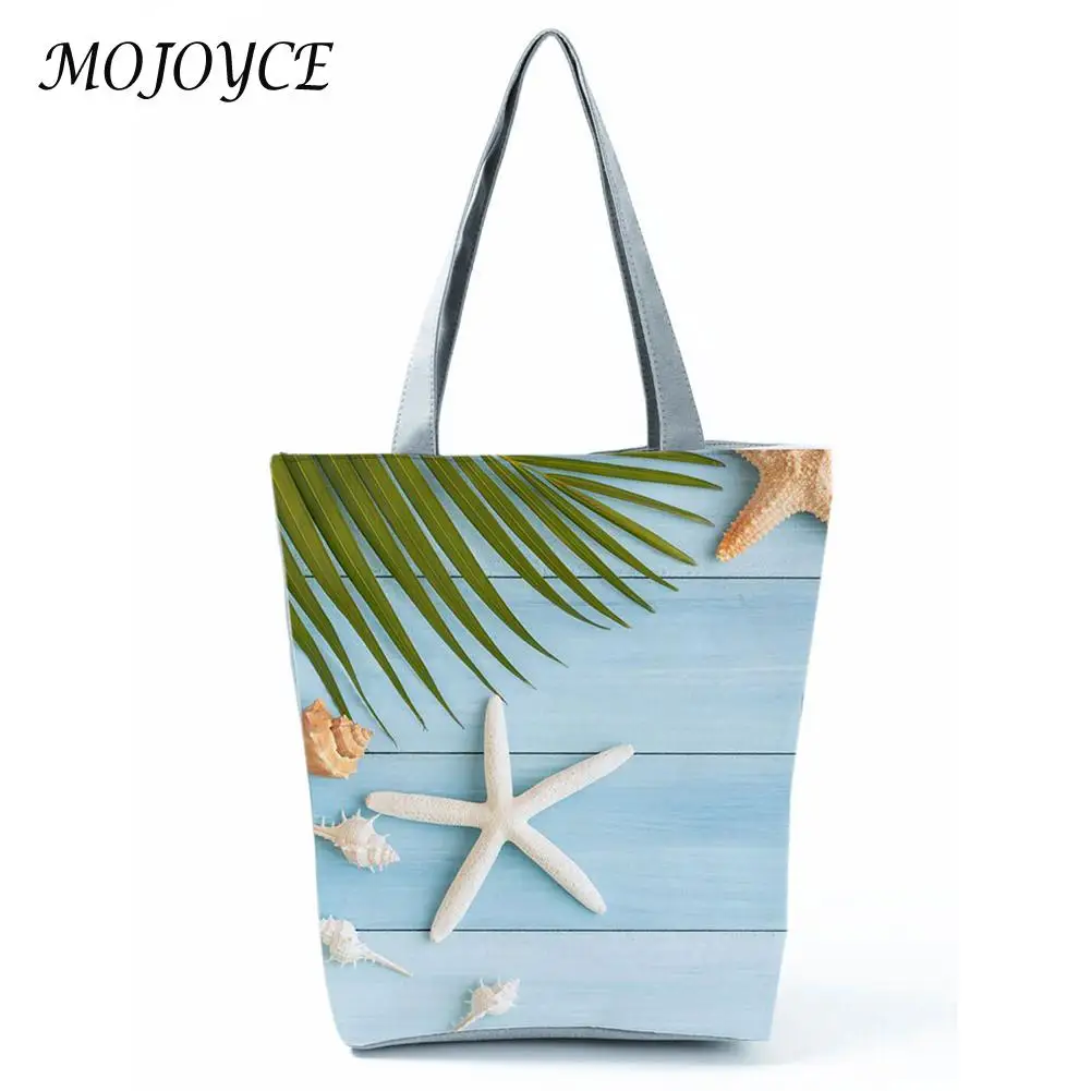 Сумка на плечо женская с цветочным принтом мягкая вместительная сумочка-тоут