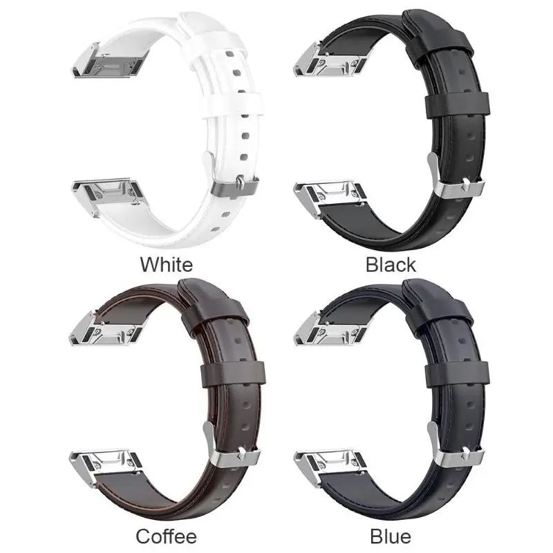 Ремешок из искусственной кожи для наручных часов Garmin Fenix 6X/5X/5X Plus/3 HR/3 Sapphire/2/1 Quaitx 3 26