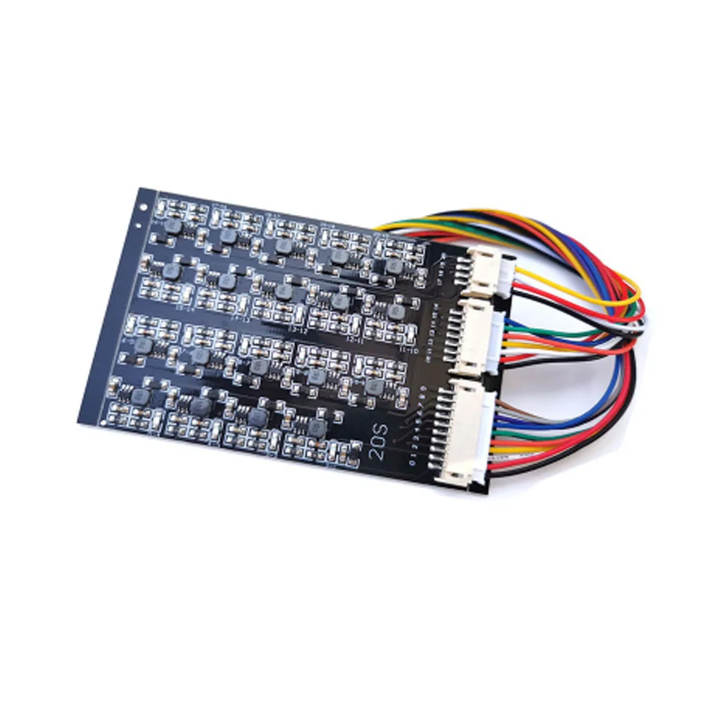 

20S большой ток автоматический Доски для балансирования низкая Мощность потребления с индикатором светильник подходит для 3,2 V LiFePO4 Батарея