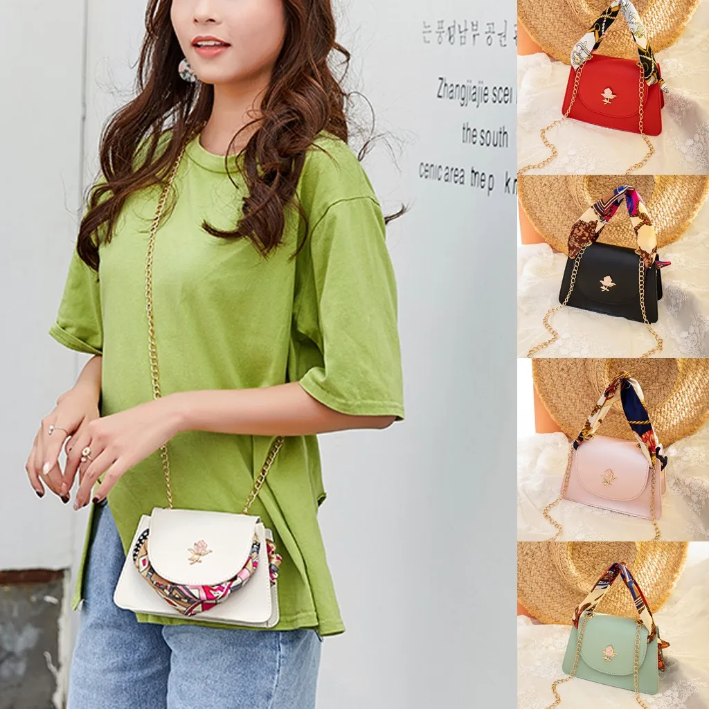 Женская сумка-тоут с цепочкой и из искусственной кожи в британском стиле под