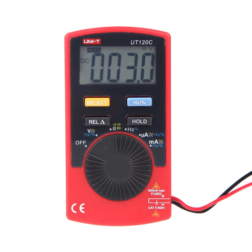 UNI T UT120C аналоговый мультиметр тестер Мини Профессиональный карманный цифровой