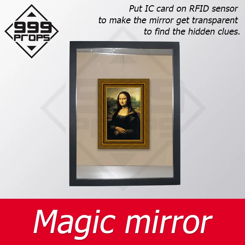Волшебное зеркало для комнаты спасения вставьте карту IC на RFID запуска зеркальные
