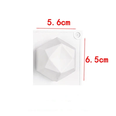 

Polygonal Rhombus Candle DIY Mold Silicone Fondant Mold Cake Decoration Tool Chocolate Candy Baking Mold