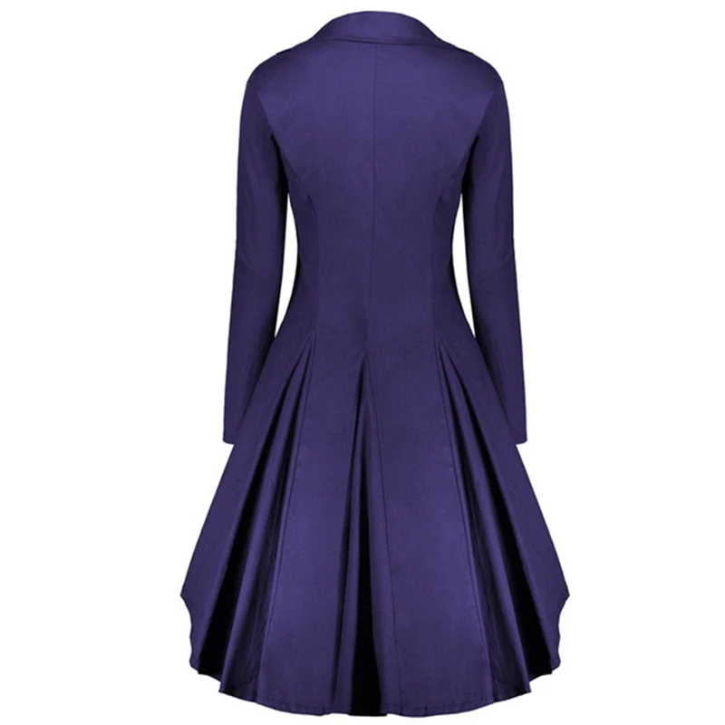 Фото CALOFE 2020 Autumn Winter New Arrival Women Vintage Steampunk Victorian Swallow Tail Long Coat Jacket Thin Outwear S-3XL Женская CALOFE 2020 Autumn Winter New Arrival Women Vintage Steampunk Victorian Swallow Tail Long Coat Jacket Thin Outwear S-3XL Женская