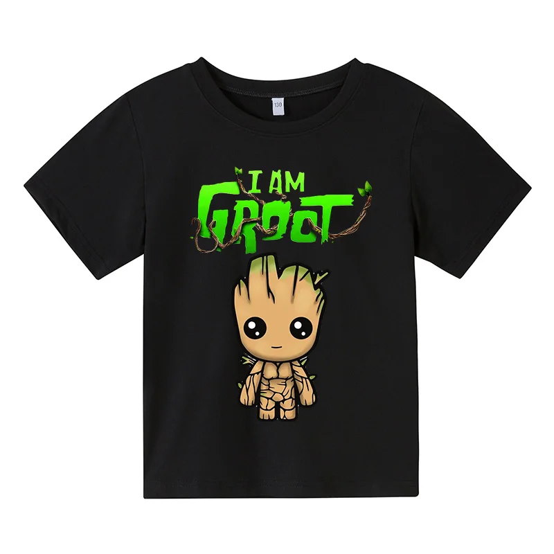 

2021 Summer New Boys And Girls Oversized T-Shirt Breathable And Comfortable Fabric, Fun Animation Printing Short Sleeve 4T-14T