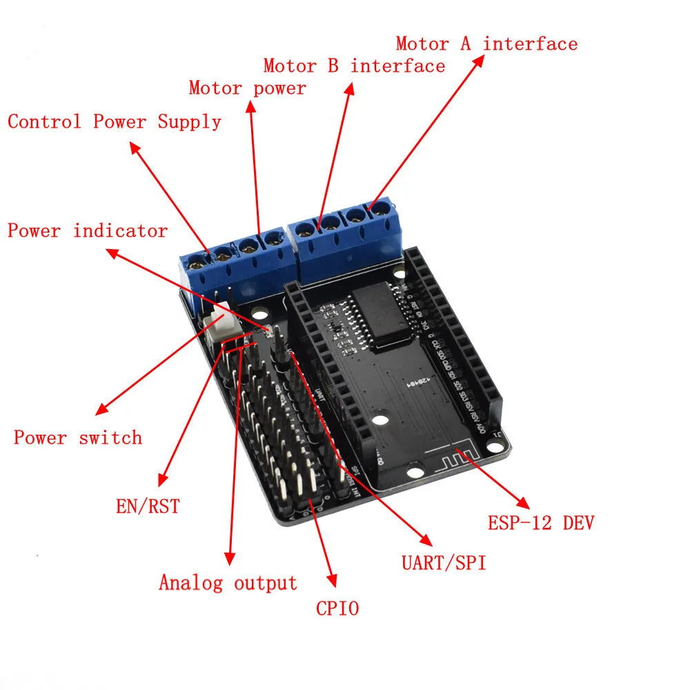 ESP8266 wifi V3 NodeMcu подходит для Node MCU база ESP8266 тестирование DIY макет базовый тестер подходит NodeMCU двигатель щит для NodeMcu V3