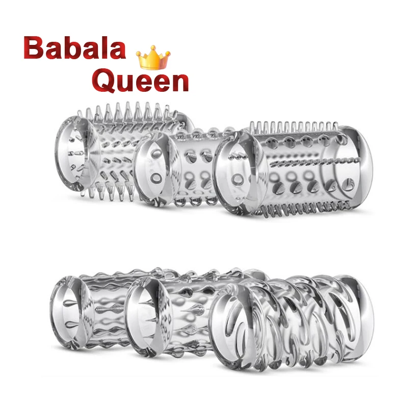 6 шт./корт. Прозрачный презерватив для пениса многоразовый мужской увеличивающий