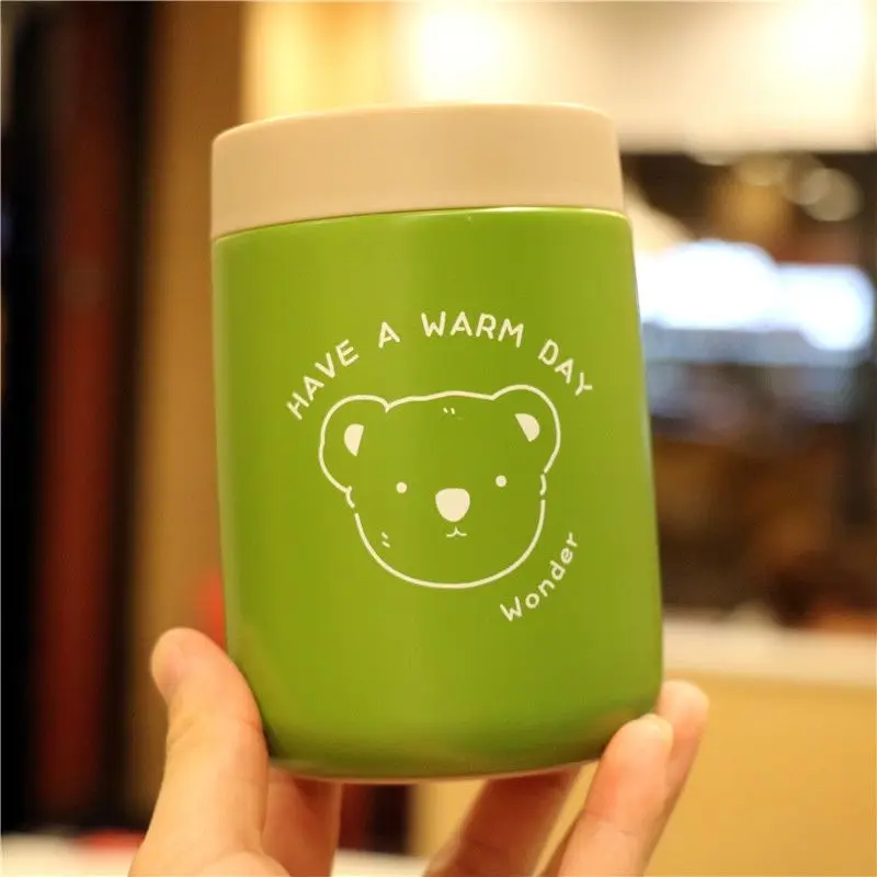 

Cute personality Mini stew beaker men's and women's portable 304 stainless steel thermos cup students' creative big belly