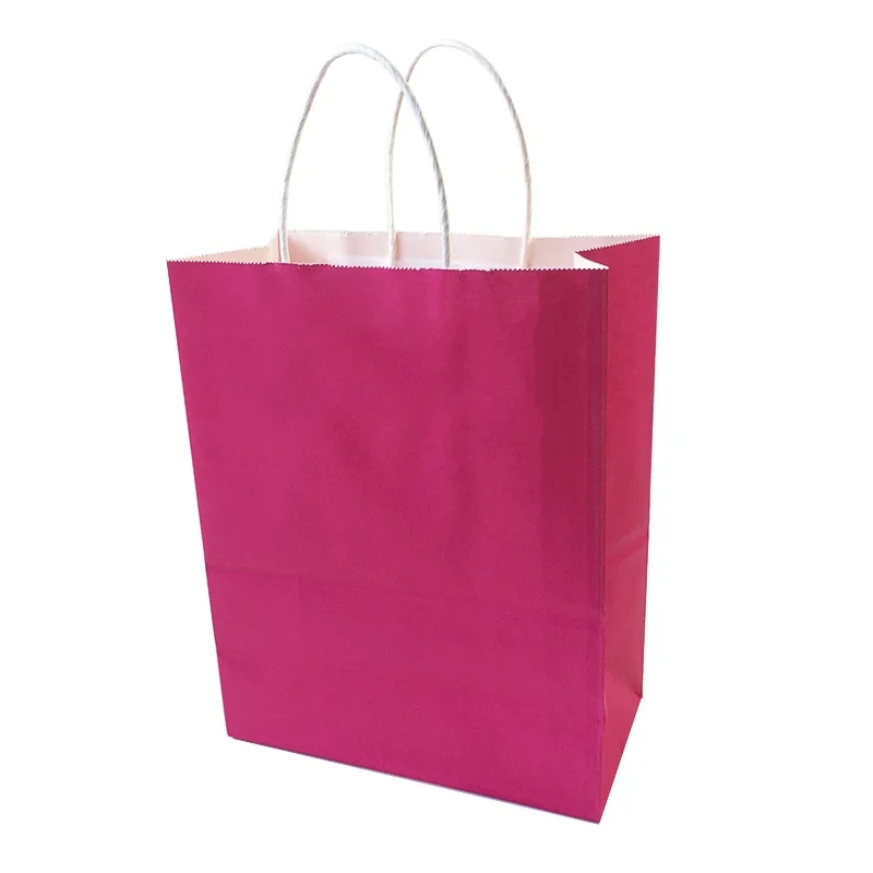 30 шт./лот натуральная крафт-бумажный мешок с ручкой Свадебные вечерние пользу для