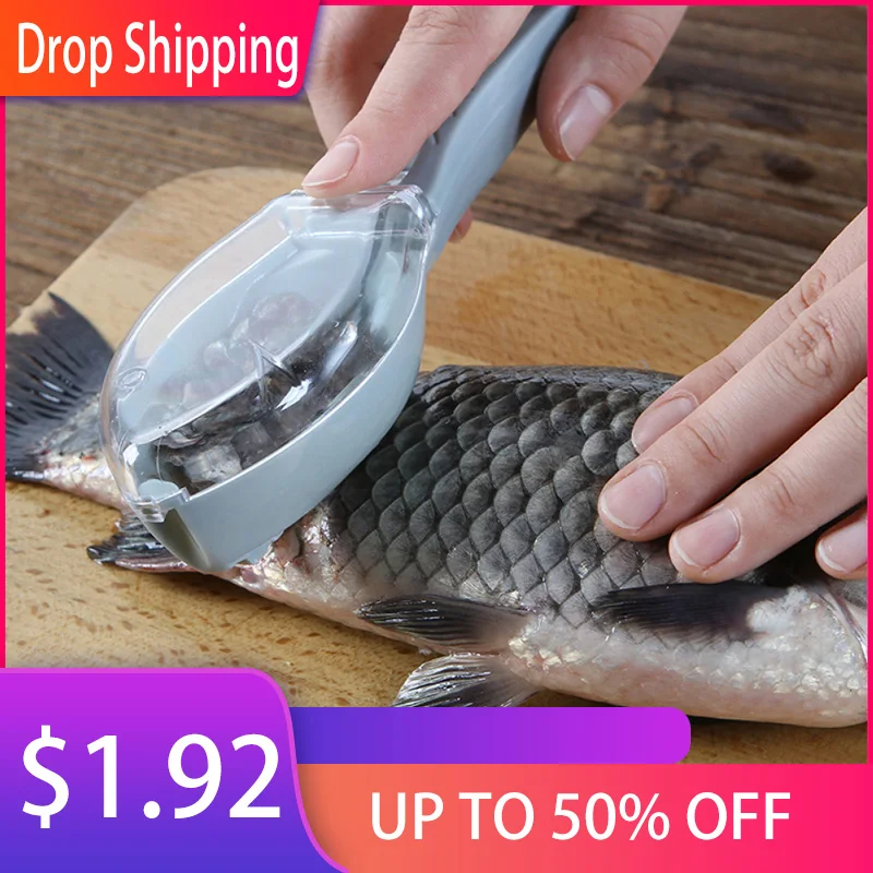 

New Kitchen Accessories Fish Scales Scraping Grating Quick Release Fish Cleaning Peeler Scraping Fish Bone Tweezers Tool Gadgets