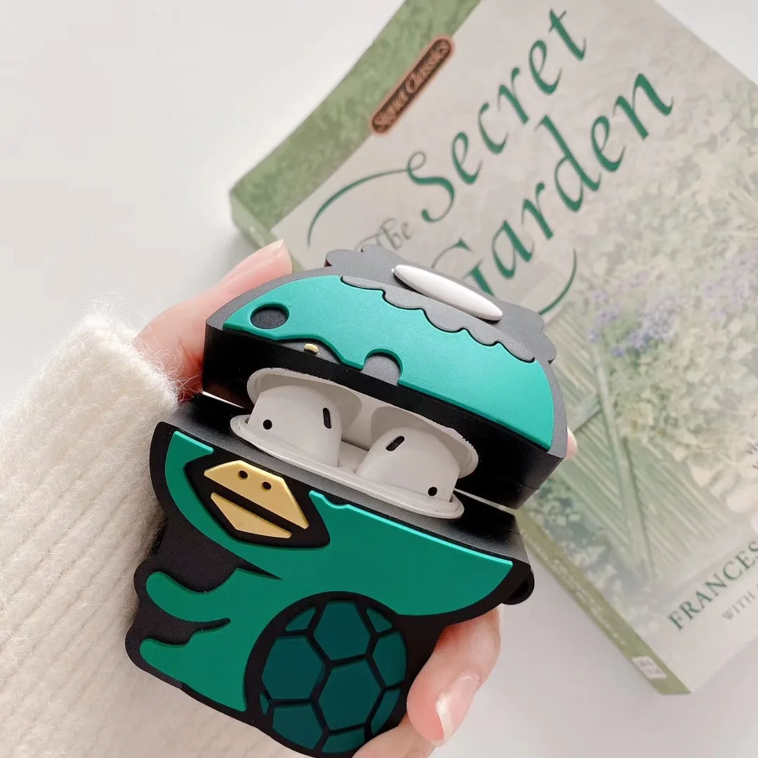 

3D Monster Silicone Case for Airpods Pro Cute Bluetooth Earphone Case for Airpod Pro Cover for AirPods 2 with Keychain Anime