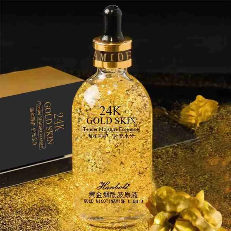 Эссенция 24K Gold праймер для макияжа контроль жирности УВЛАЖНЯЮЩАЯ основа лица