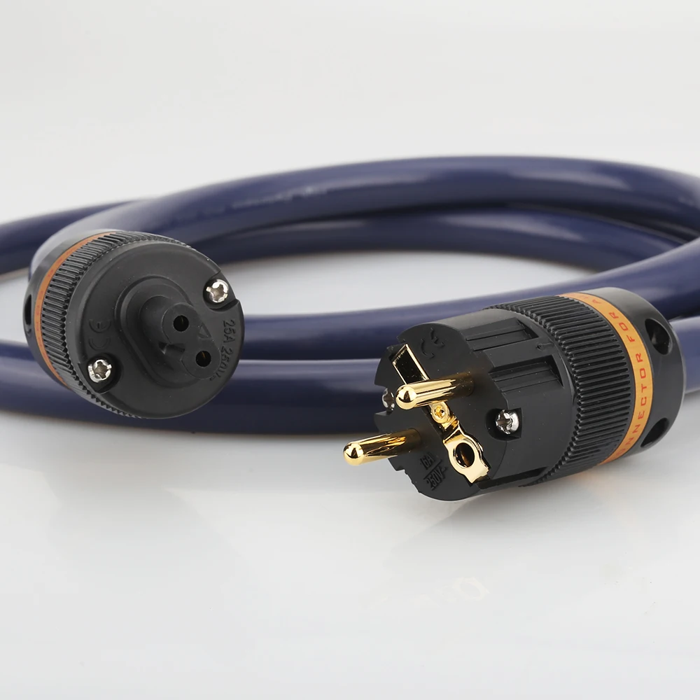 1piece p101 6n occ ac power cable with viborg pure copper power connectors figure 8 power cable fingure 8 iec connector free global shipping